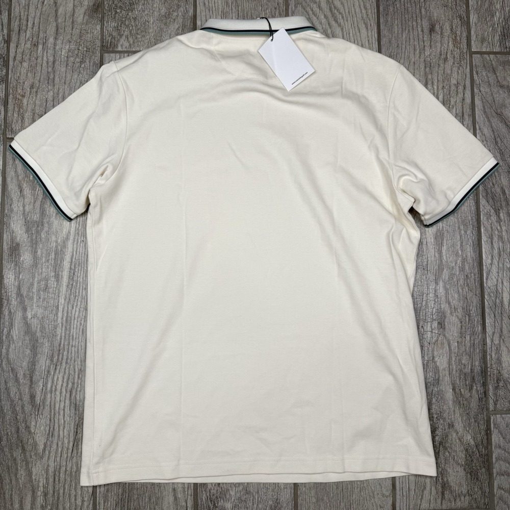 Eastside Golf Polo Zip Shirt Mens Short Sleeve Performance Logo White Tech Sz M - Picture 10 of 11